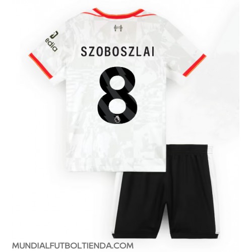 Camiseta Liverpool Dominik Szoboszlai #8 Tercera Equipación Replica 2024-25 para niños mangas cortas (+ Pantalones cortos)